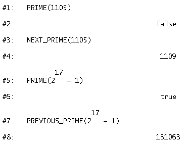 Primzahlen Derive